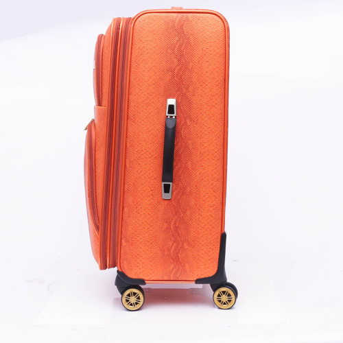 Rolling Expandable 4 wheel carry on PU luggage