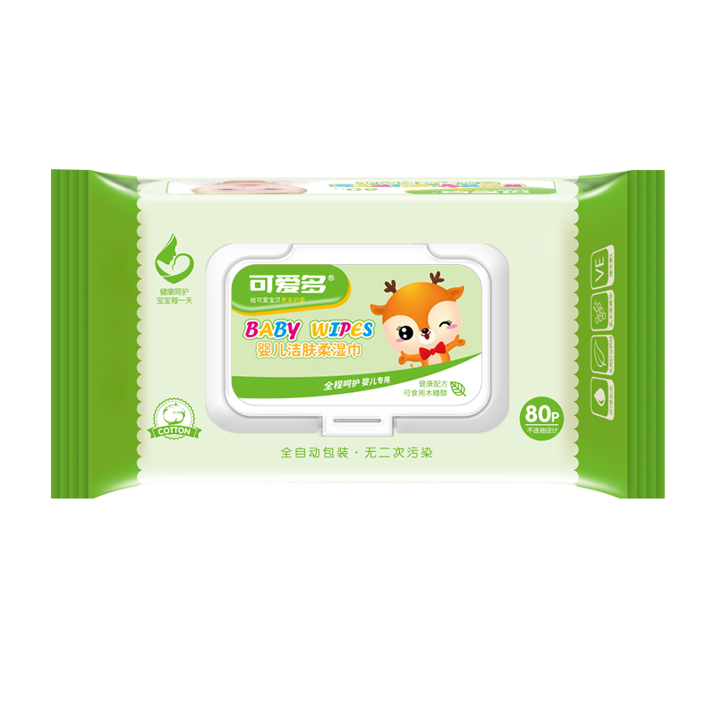 Lingettes pour bébé en essuyage rechargeable Baby Wipes in Refillable Wipe