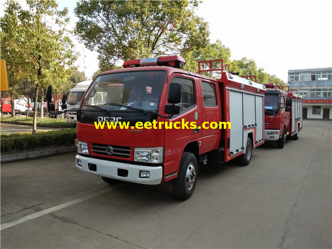 4m3 4x2 Double Cabin Fire Trucks