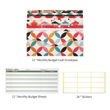 Budget Wallet Envelopes with Expense Tracker Sheets Stickers