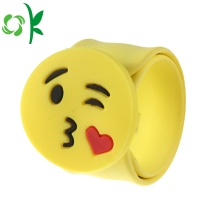 Fashion Silicone Emoji Simling Face Slap Watchbands Bracelet