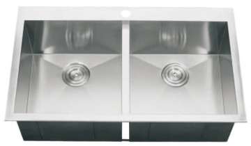 Topmount Double Bowls, Stainless Steel Sink