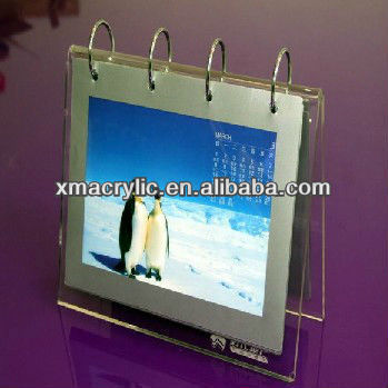 Acrylic calendar display stand