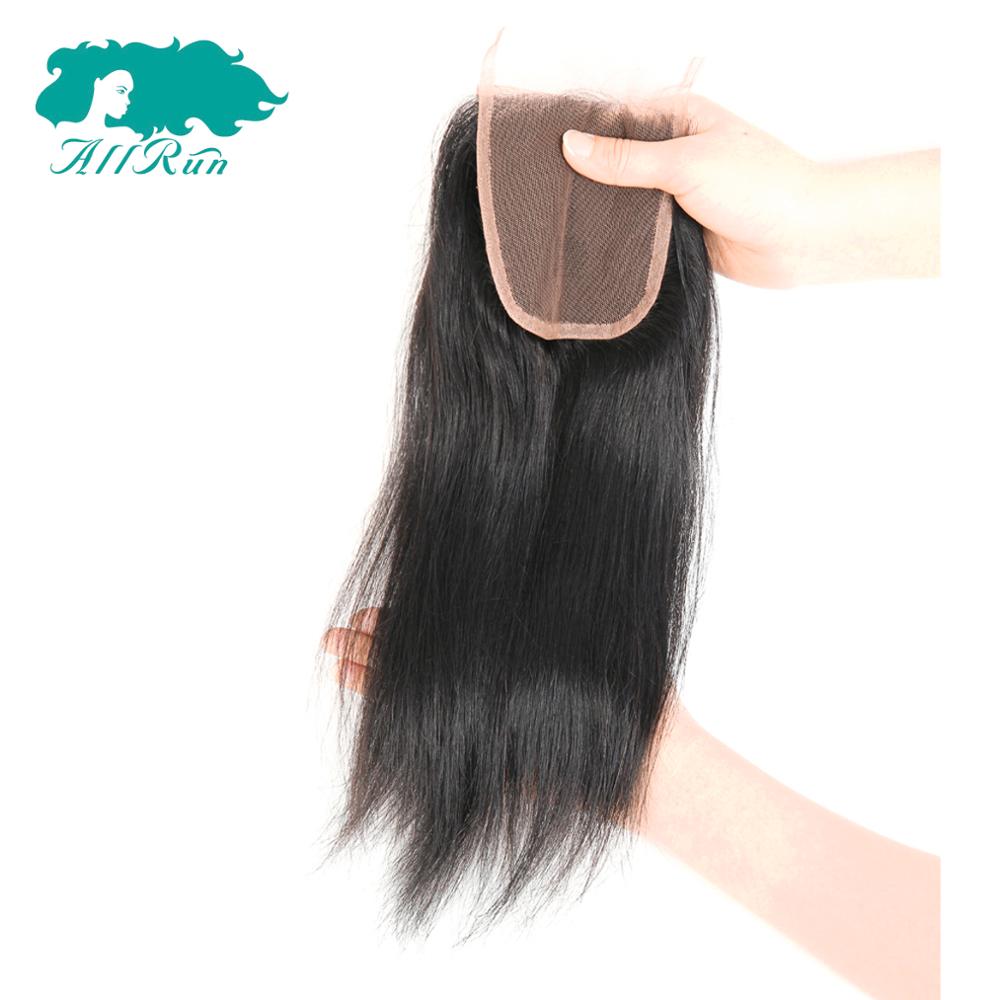 cheap brazilian 4*4 human straight hair bundles with closure weaving