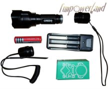 Funpowerland Aluminum Green Led Hunting Flashlight