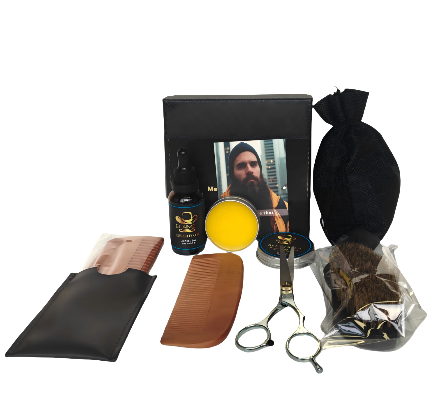 kit de aparador de barba masculina mens beard trimmer kit