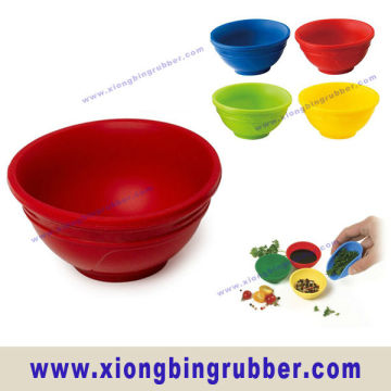 Safe silicone pinch bowl set