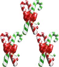 Cane candy aluminum foil balloon