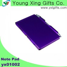 Mini mental memo pad with pen