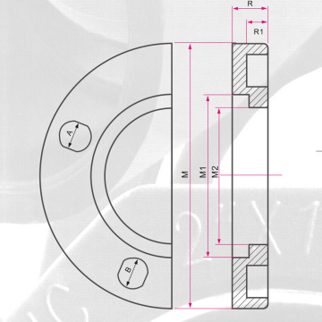 ASTM SCH80 UPVC Van Stone Flange Dark Grey