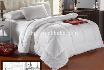 classical 233T down proof fabric with microfiber insert hotel quilt