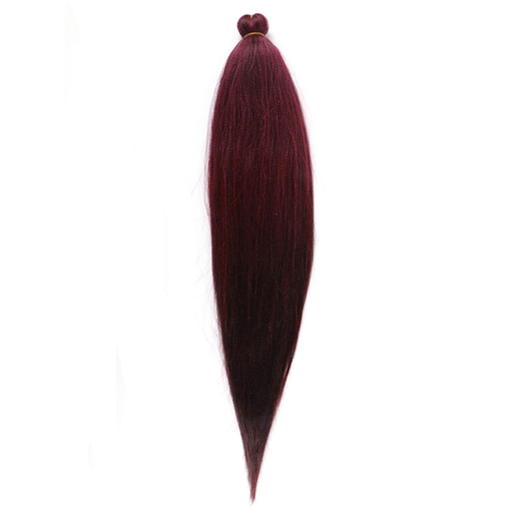 26Inch 90G Private Label Yaki Hair Easy Braid Extension Braids Prestrech Prestretched Pre Stretched Synthetic Braiding Hair