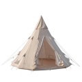 La grande tenda in cotone piramide dell&#39;orso bianco