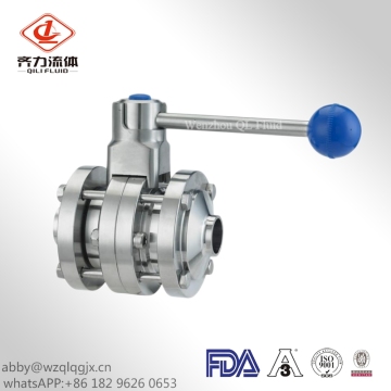 Hygienic Stainless Steel Three Pieces Butterfly Valves