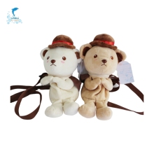 Promotional Customized Interactive Cute Plush School Bear Bag