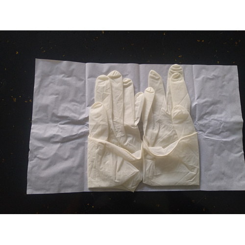 Disposable medical rubber examination gloves