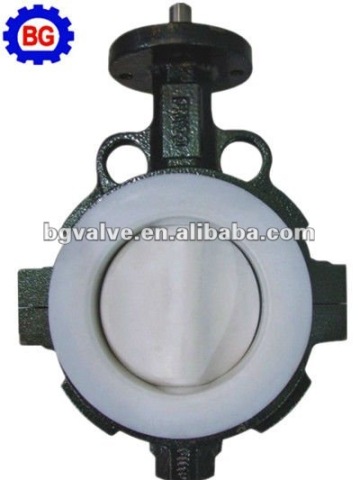 center line PTFE sealing butterfly valve