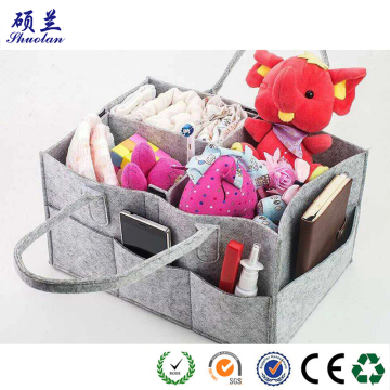 Hot sellling felt diaper caddy organizer storage