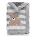 Baby double-layer printed flannel children's blanket