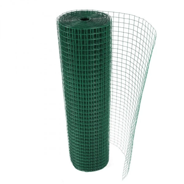 China Amazon Wholesale Mesh 25X25mm Green Vinyl Coated Wire Mesh