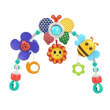Colorful Baby Crib Toy Mobile, Bassinet Accessories, and Play Arch with Teether for Pack 'n Play