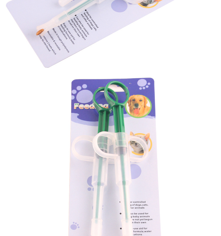 Factory High Quality Usableness Double-headed Pet Syringe Type Medicine Feeder