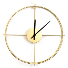 현대적인 단순한 둥근 철분 음소거 벽 시계