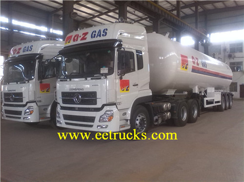 58.5cbm tri-axle LPG mizinga ya trela ya trela