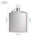 200ml mini pocket Portable Titanium Hip Flask