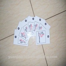 Branded paper hangtags for jackets