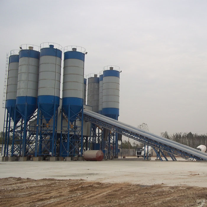Stationary type 180m3h concrete batching plant for sale