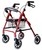 Rollator walkers with aluminum folding frame