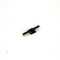 1.0 Single row recumbent affixed pin connector