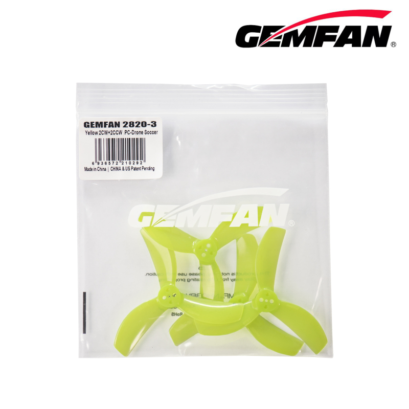 GEMFAN 2820 PC 3 Blade Drone Soccer Propeller