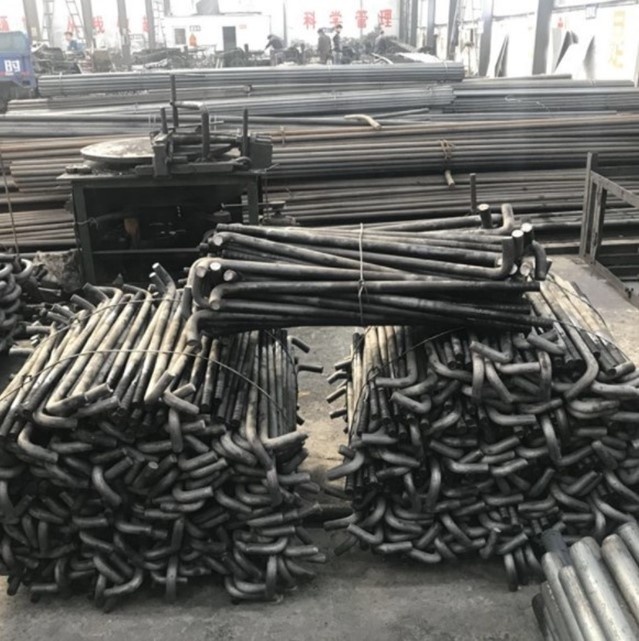 High quality carbon steel L/J / U / I Shape Foundation Bolts Anchor Bolts extension