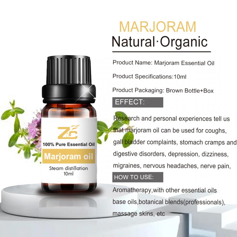 Óleo essencial de marjoram doce a granel doce natural 100% puro