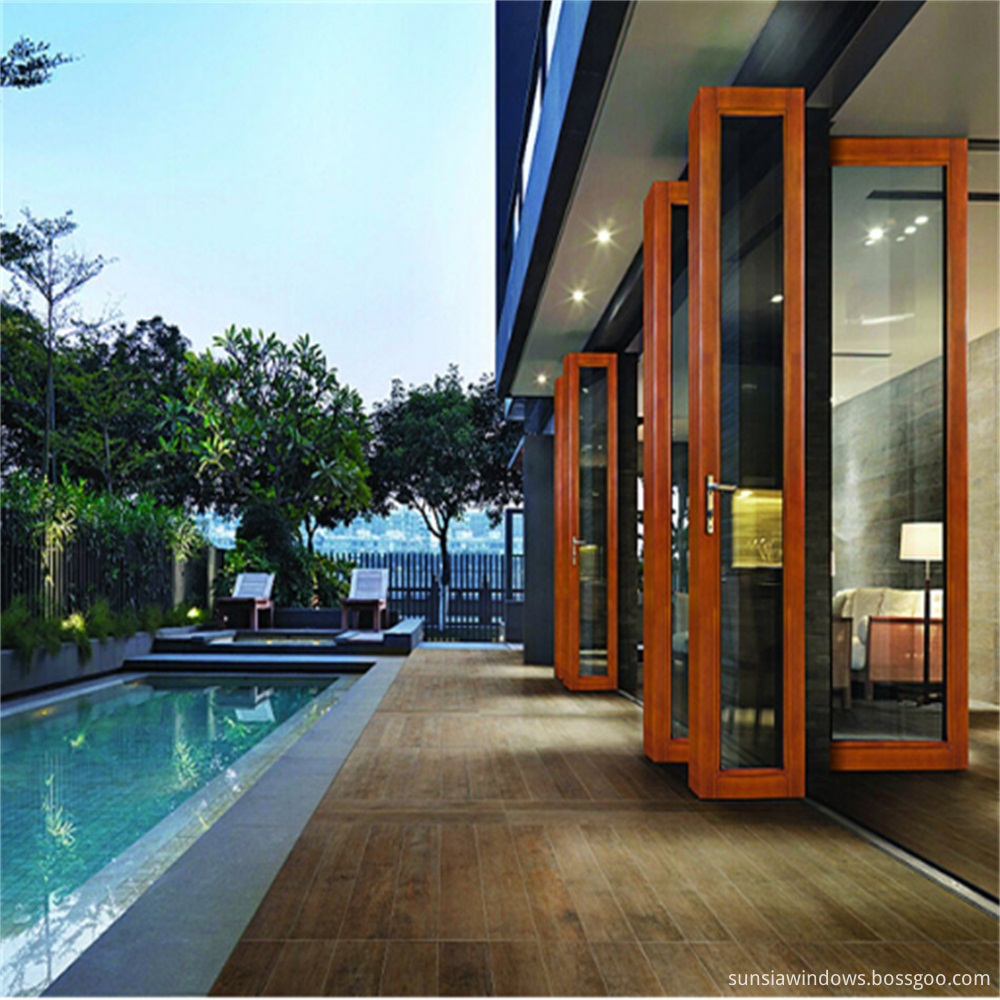 Multi Panels Aluminum Bi Folding Door