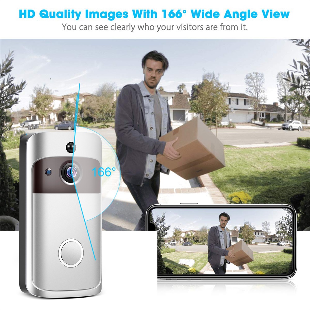 wifi door bell video camera doorbell for home security camera wireless door bell FHD 720p