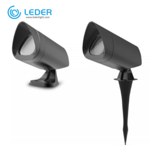 LEDER Black Gu10 Garden LED Spike Light