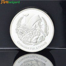 Metal Silver Proof Coin for Souvenir