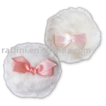 plush puff with bowknot