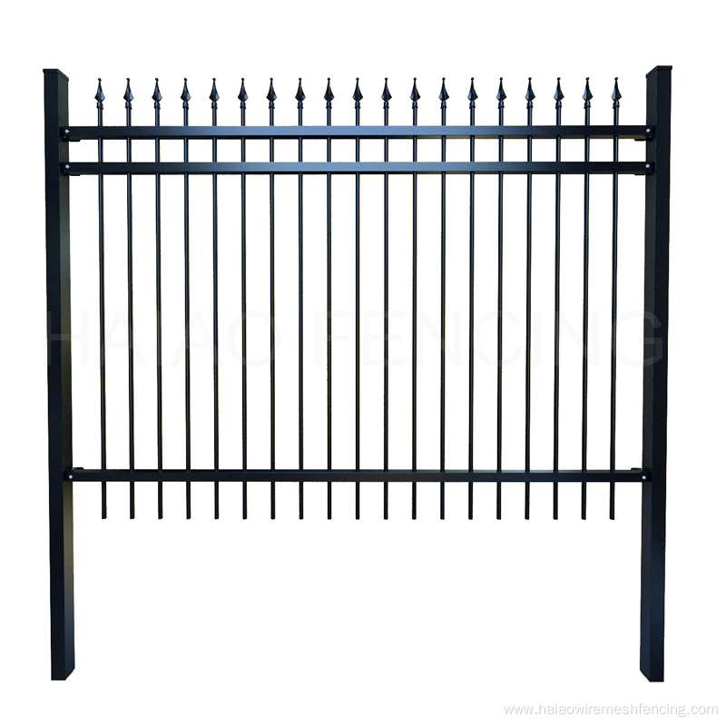 Garden security fence panel anti climb steel fence
