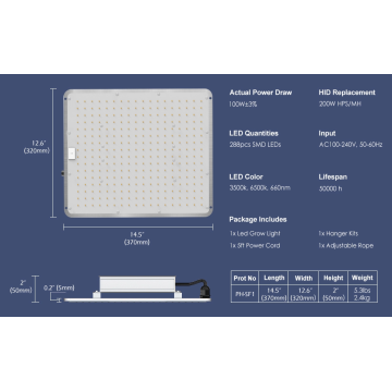 Lâmpada fluorescente LED regulável Quantum Board