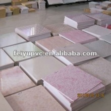60x60cmx7mm interior decorate pvc ceiling board price