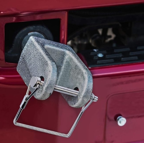 Négyszögletes hurokhuzal rögzítőcsap-csatlakozó pótkocsi vonócsapos köríves huzal utánfutó mezőgazdasági pázsithoz Square Loop Wire Lock Pin Coupler Trailer Hitch Pin Round Arch Wire Trailer for Farm Lawn Garden