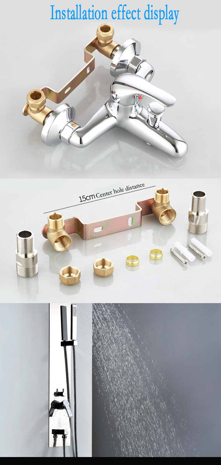 Concealed fixing bracket Shower faucet conversion locator ppr pipe joint fixing bracket buried wall accessories