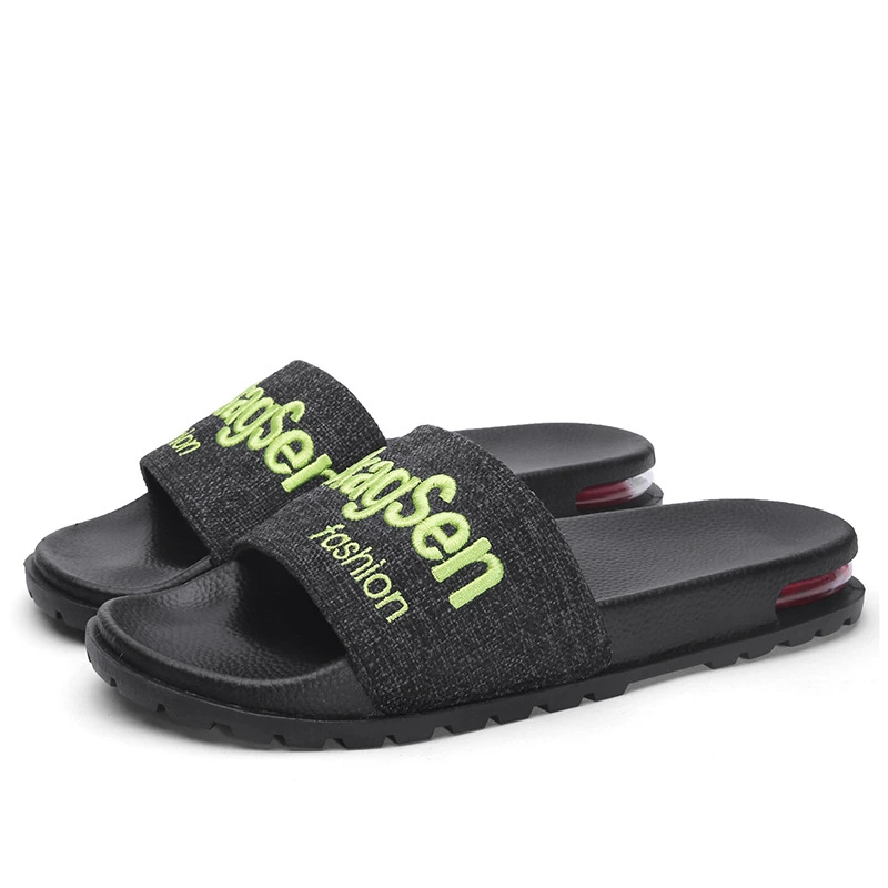 Korean Style Slippers Men's Air Cushion Outdoor Personality Non-Slip Soft Sole Beach Slippers