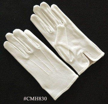 White Nylon Formal Mens Gloves