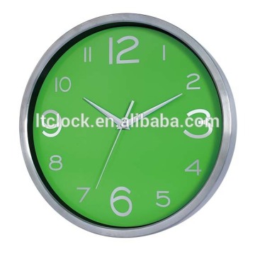 Aluminium metal wall clock/decorative wall clock/personalized wall clock