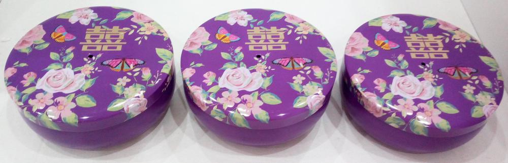 Purple Sweet Candy Tin Box